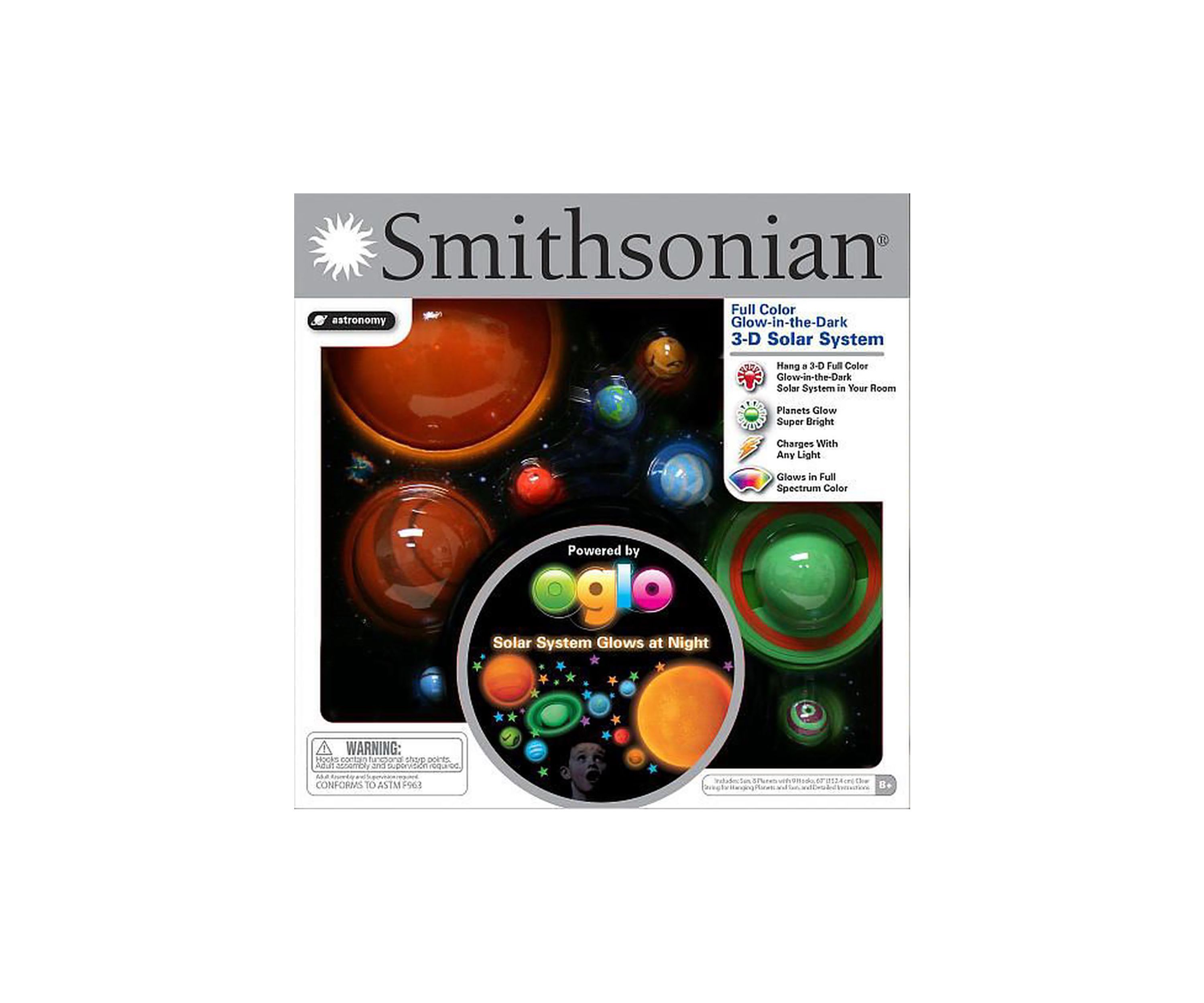 Smithsonian 3-D Hanging / Glowing Solar System