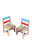 Crayola Wooden Childrens Table with 2 Chairs