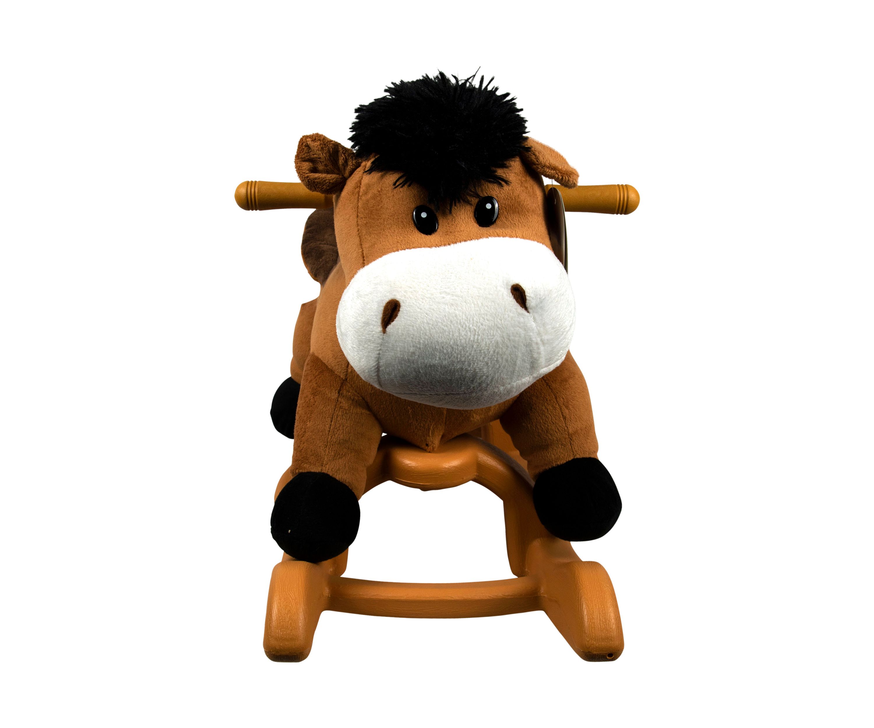 24 Inch Plush Rocking Horse with Sound