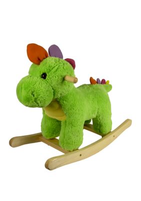 24 Inch Green Plush Rocking Dinosaur