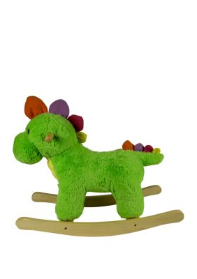 24 Inch Green Plush Rocking Dinosaur