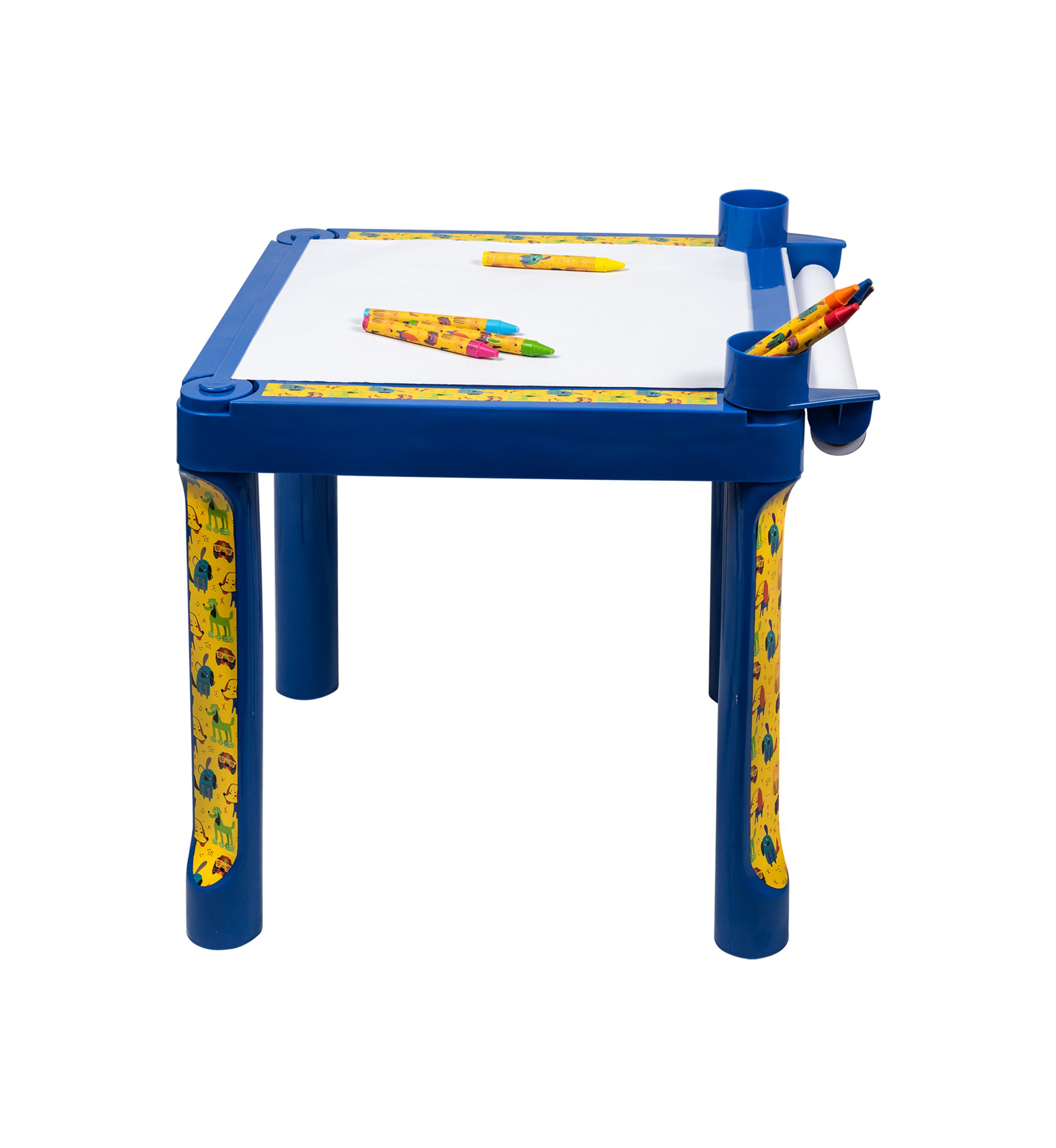 Plastic Coloring Table with Roll Paper