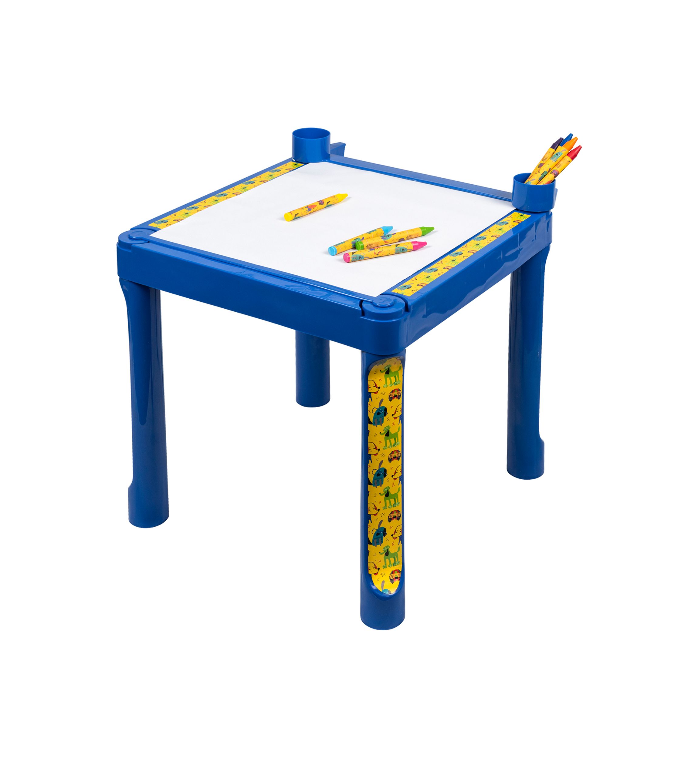 Plastic Coloring Table with Roll Paper