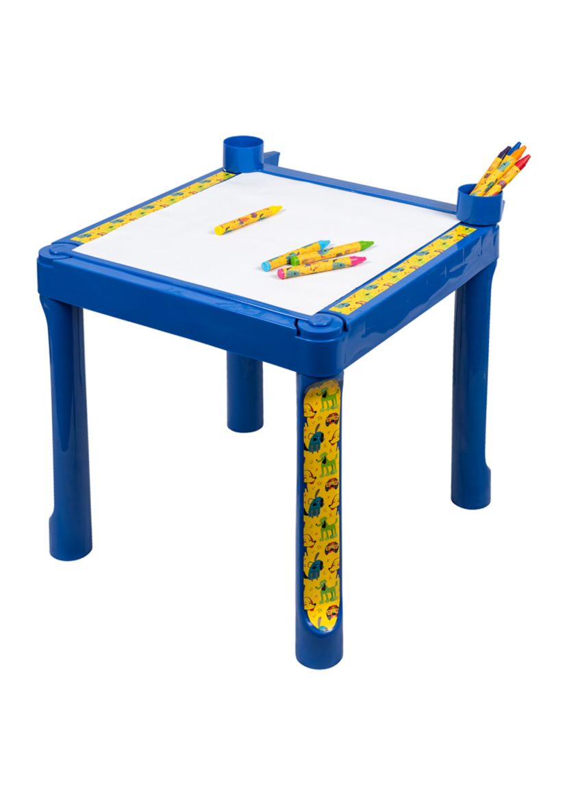 Plastic Coloring Table with Roll Paper