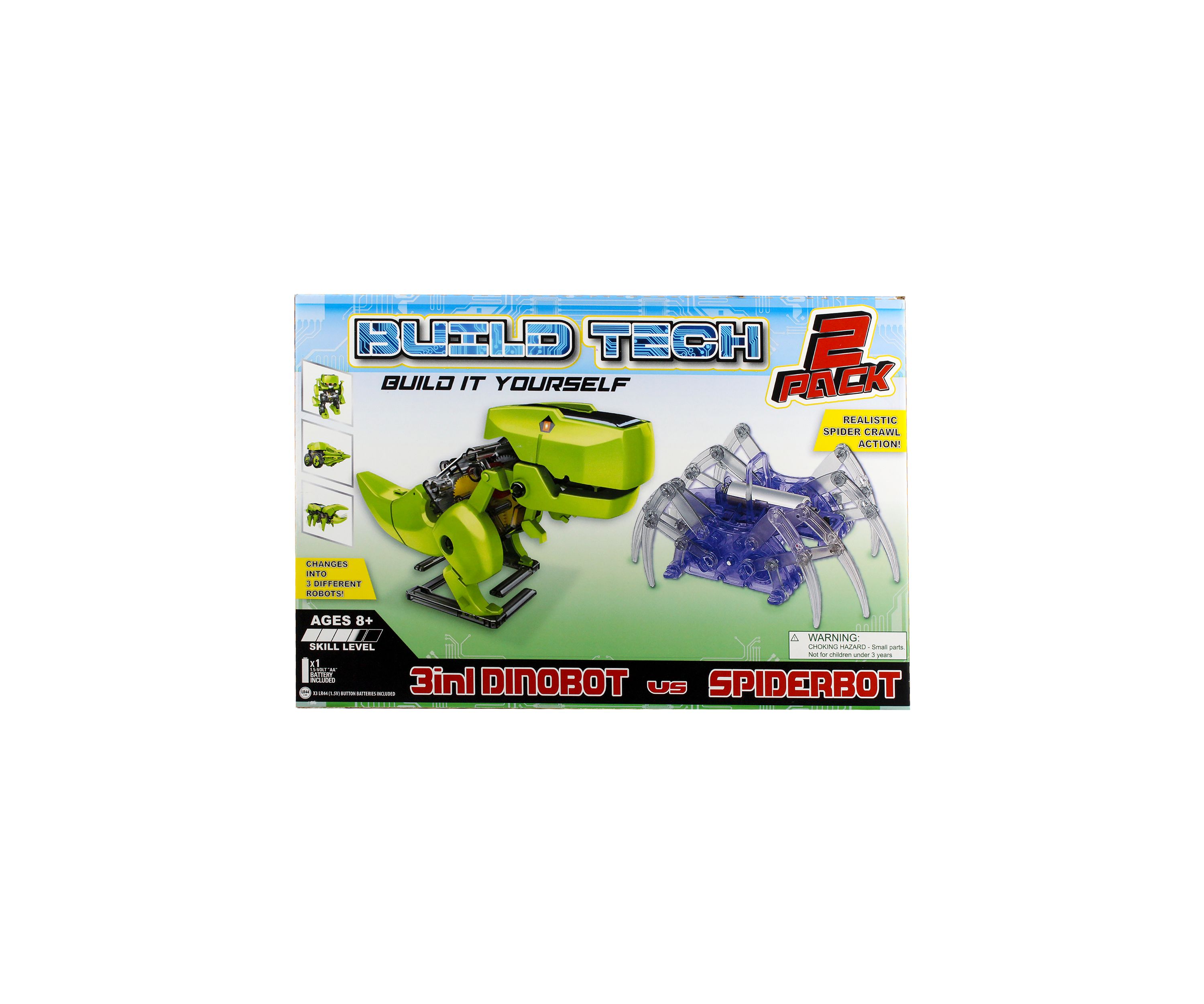 2 in 1 Ubuild Solar Dinobot & Spider Bot