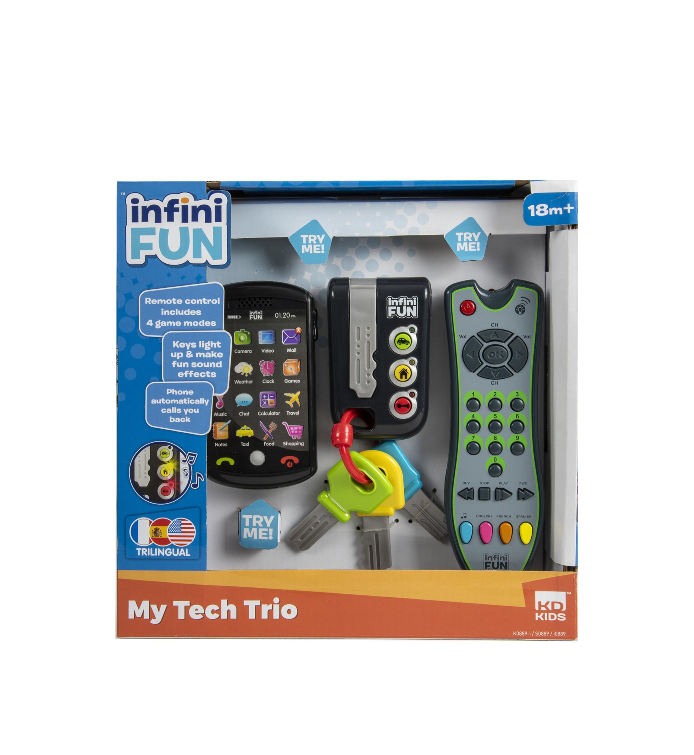 Tech Set Trio Preschool Trilingual Toys