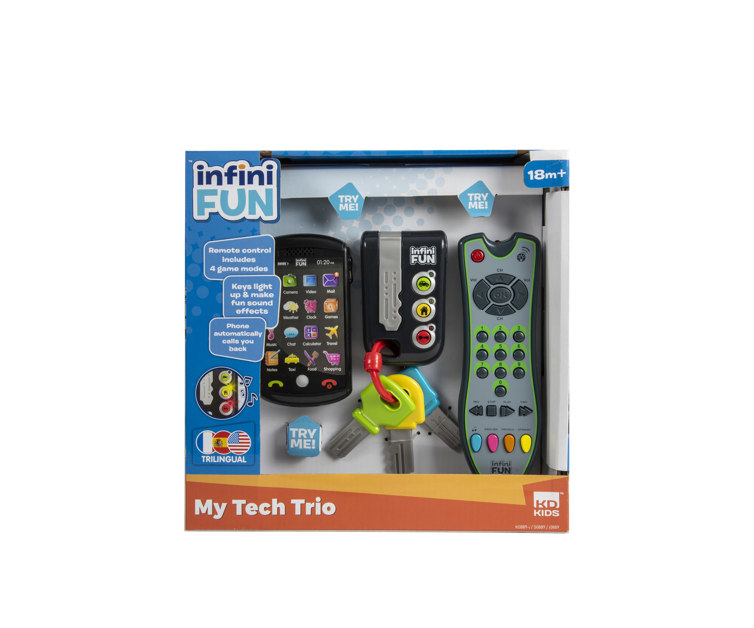 Tech Set Trio Preschool Trilingual Toys