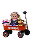 Blonde Baby Doll with Wagon and Accessories