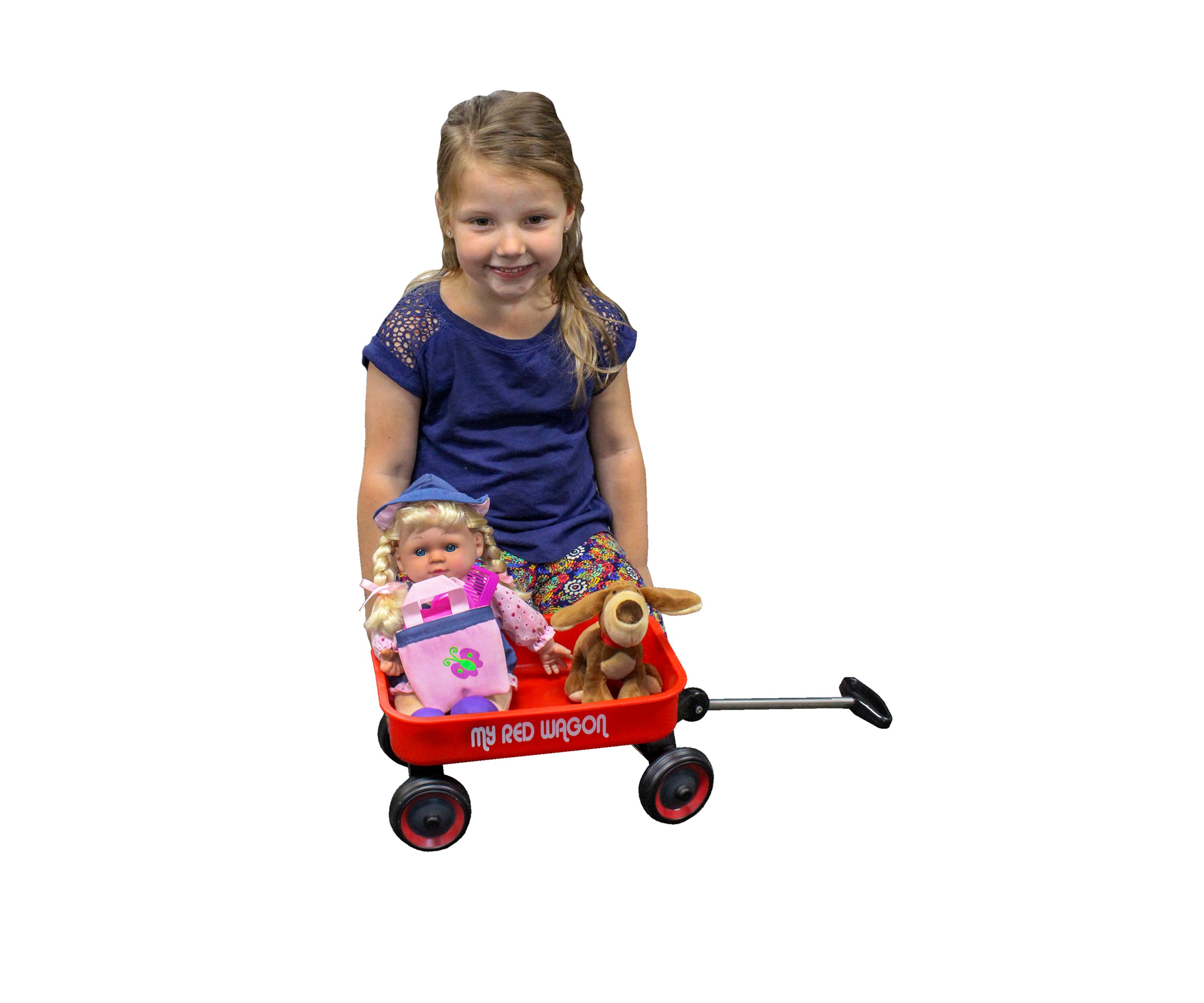 Blonde Baby Doll with Wagon and Accessories