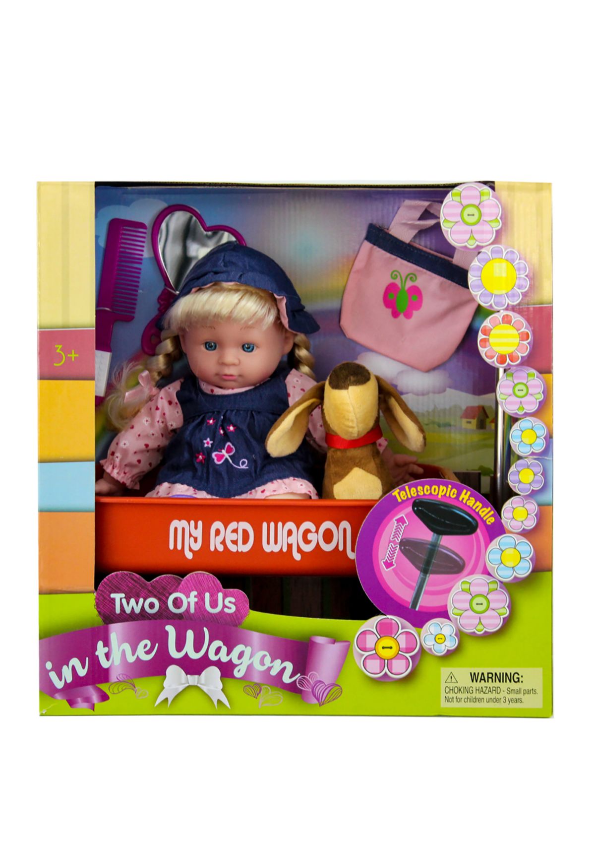 Blonde Baby Doll with Wagon and Accessories