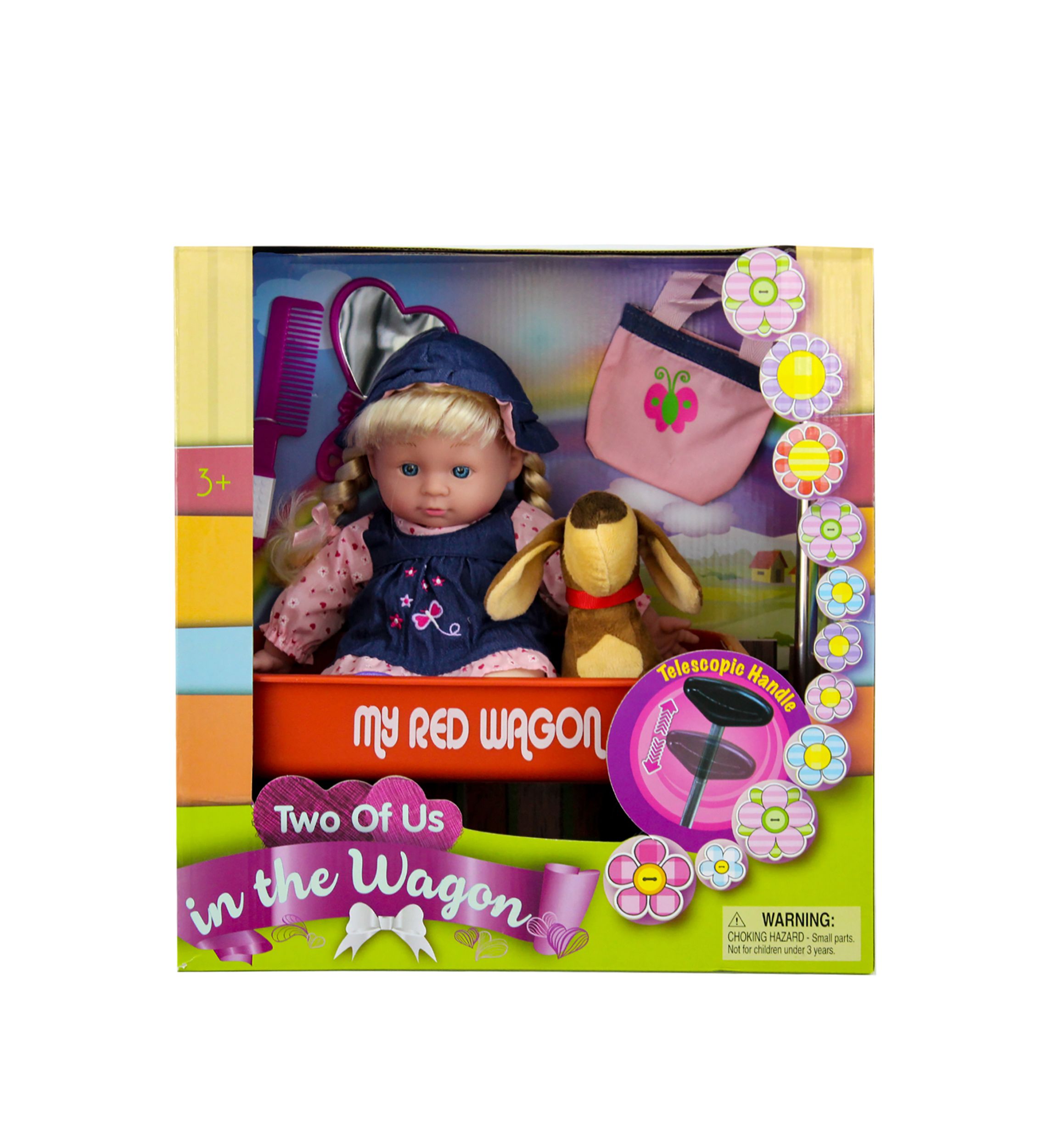 Blonde Baby Doll with Wagon and Accessories