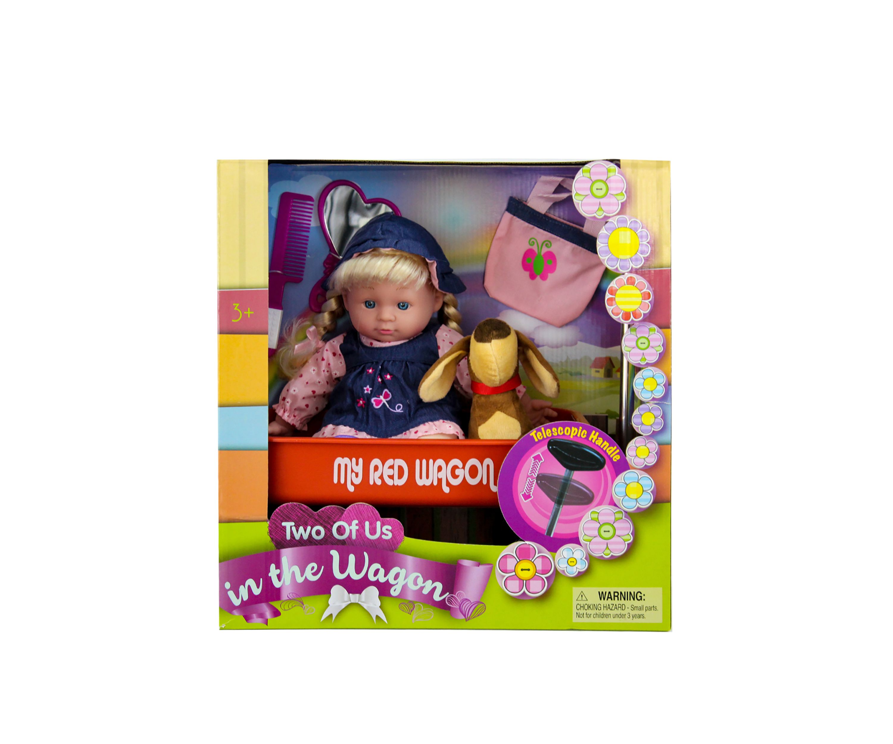 Blonde Baby Doll with Wagon and Accessories