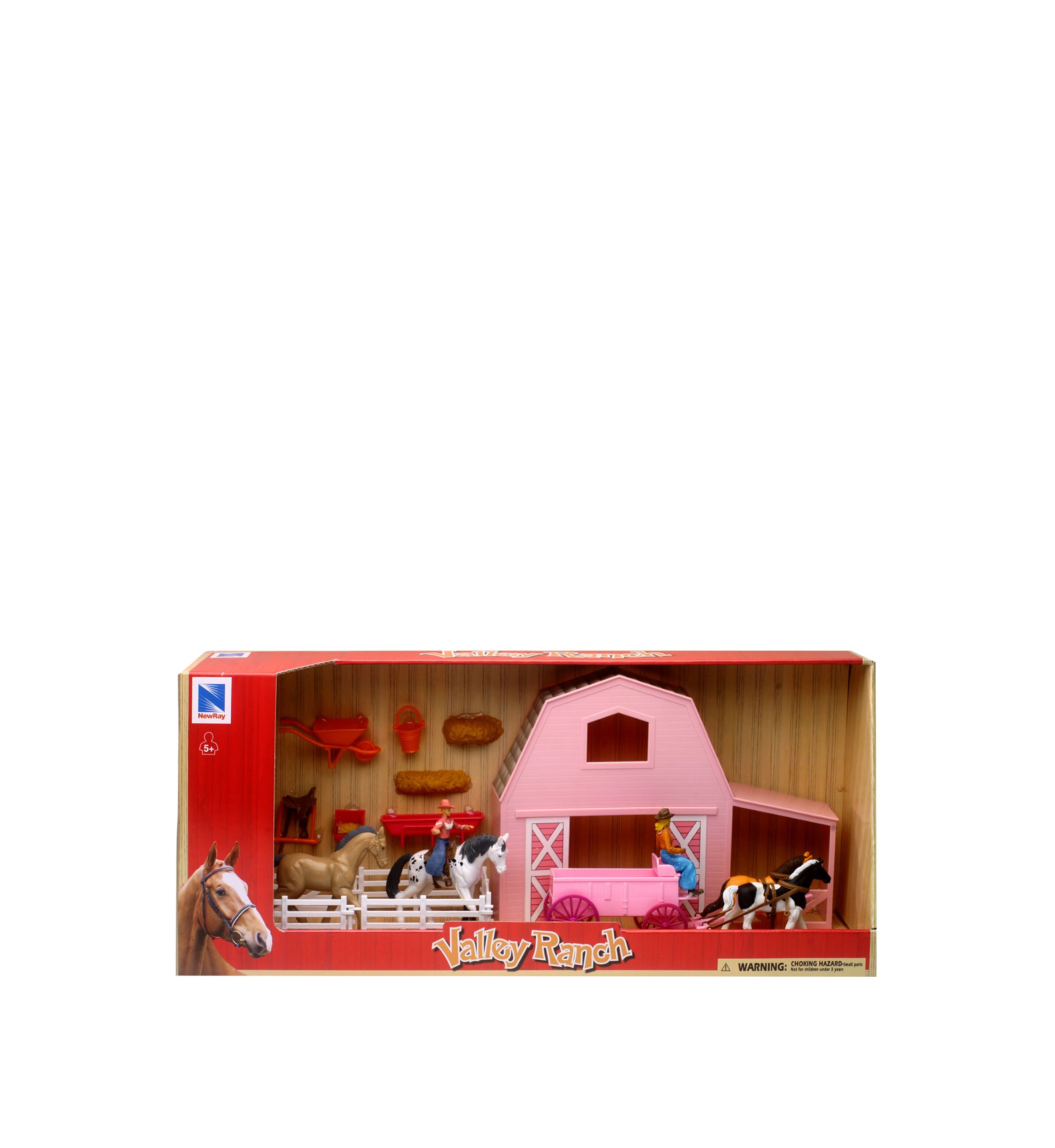 Valley Ranch Brown Barn Horse Set