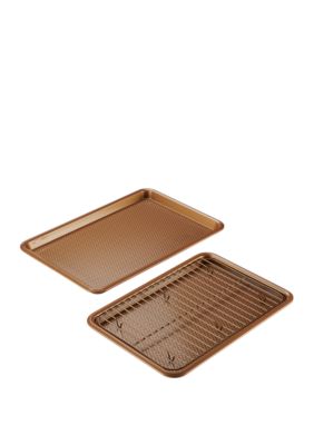 Ayesha Curry 3pc Nonstick Cookie Sheet Set - Copper