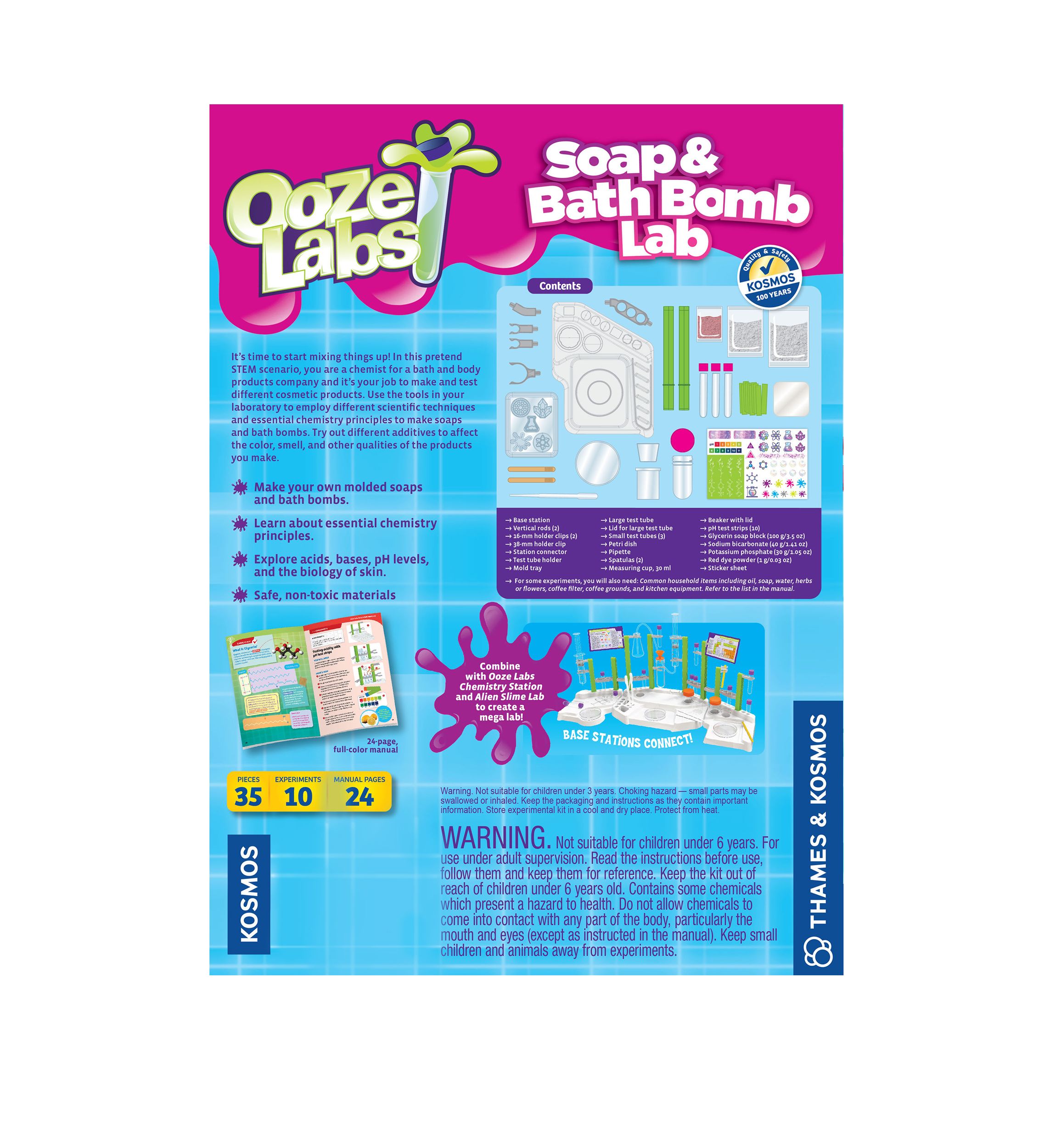 Ooze Labs: Soap and Bath Bomb Lab STEM Experiment Kit