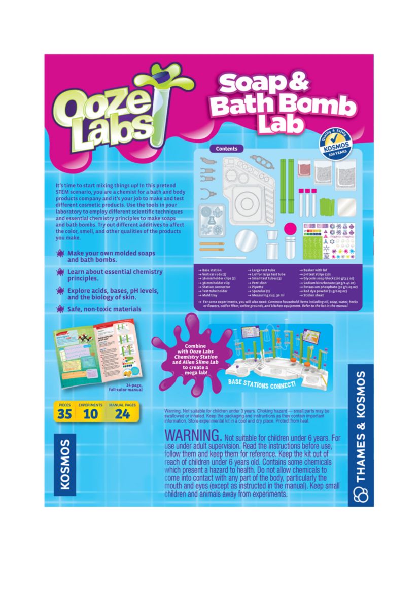 Ooze Labs: Soap and Bath Bomb Lab STEM Experiment Kit