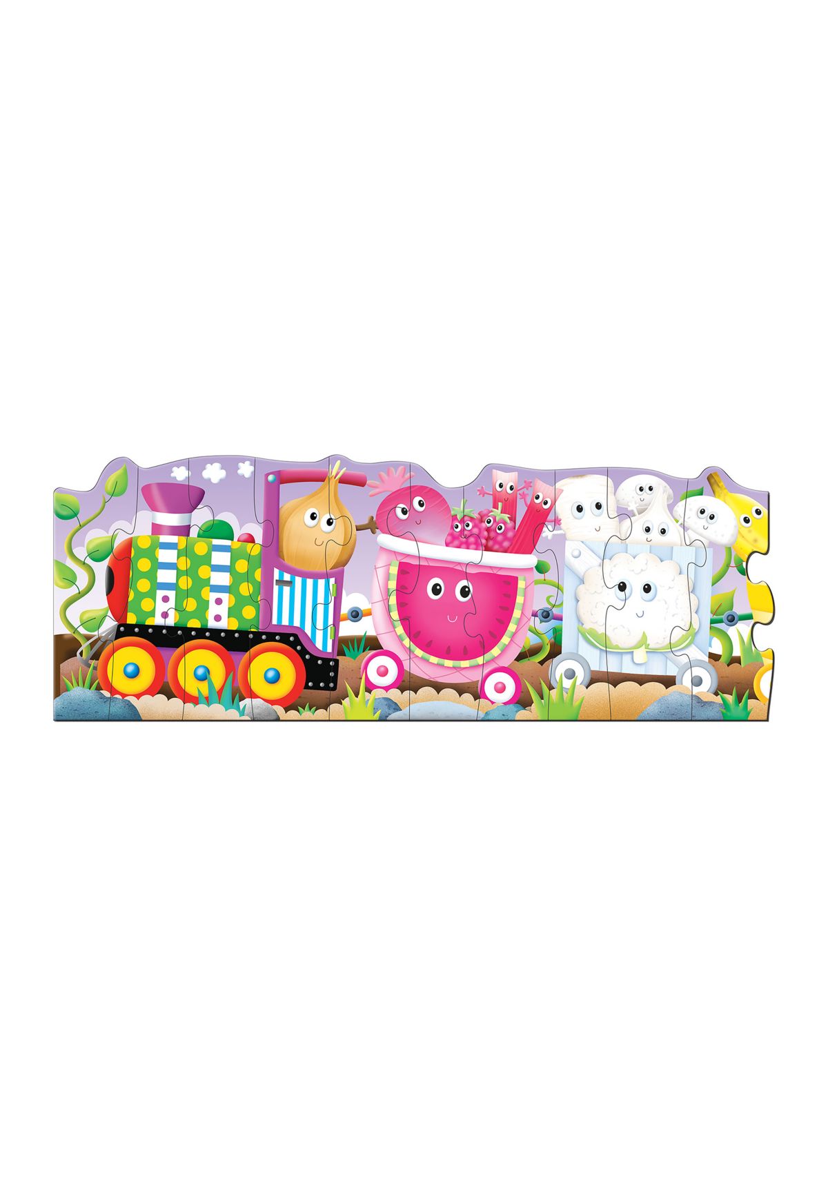 Puzzle Doubles - Giant Colors and Shapes Train Floor Puzzles