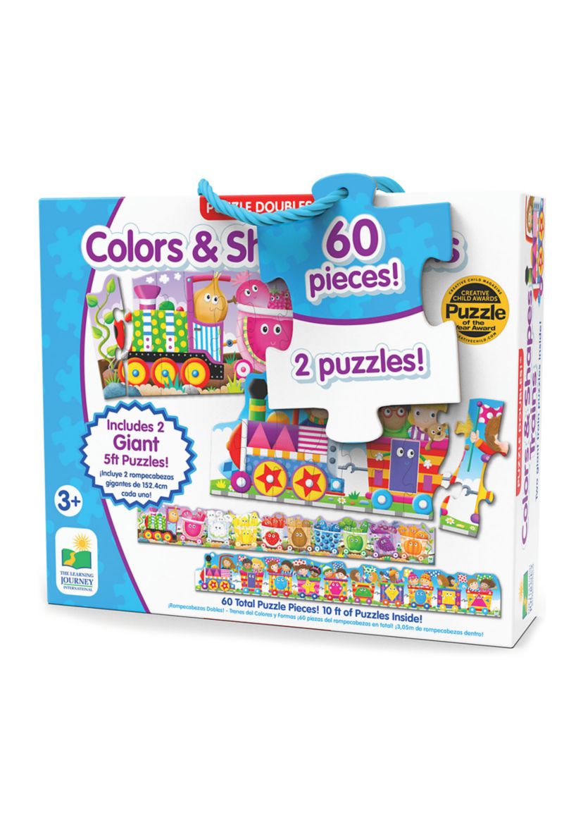 Puzzle Doubles - Giant Colors and Shapes Train Floor Puzzles