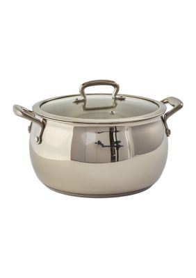 Biltmore Brand 6-qt Stainless Steel Stock Pot Belly Shaped No Lid BP2