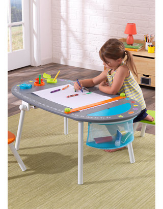 Kidkraft Chalkboard Art Table With, Kidkraft Chalkboard Art Table With Stools