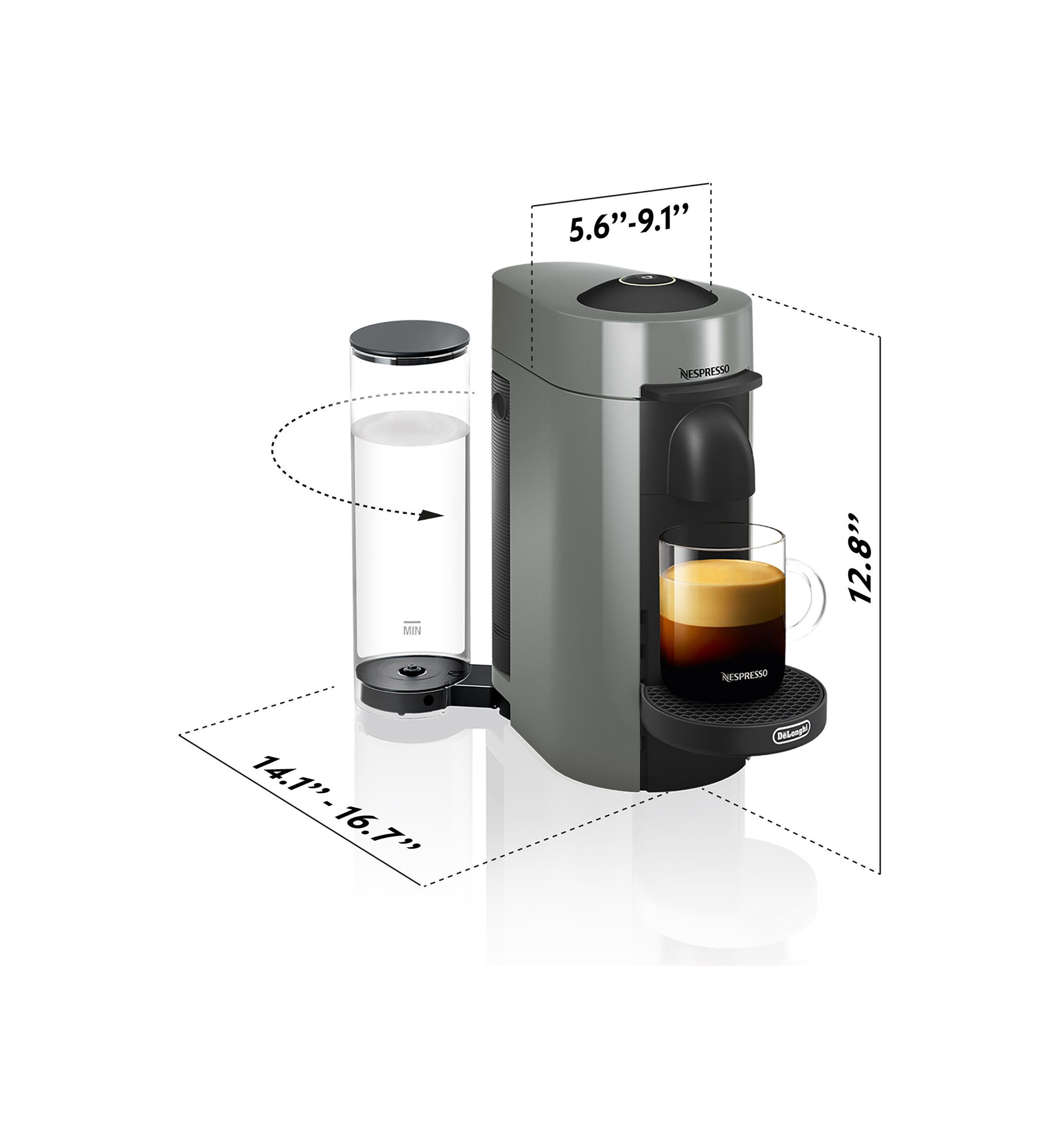 VertuoPlus Coffee & Espresso Single Serve Machine