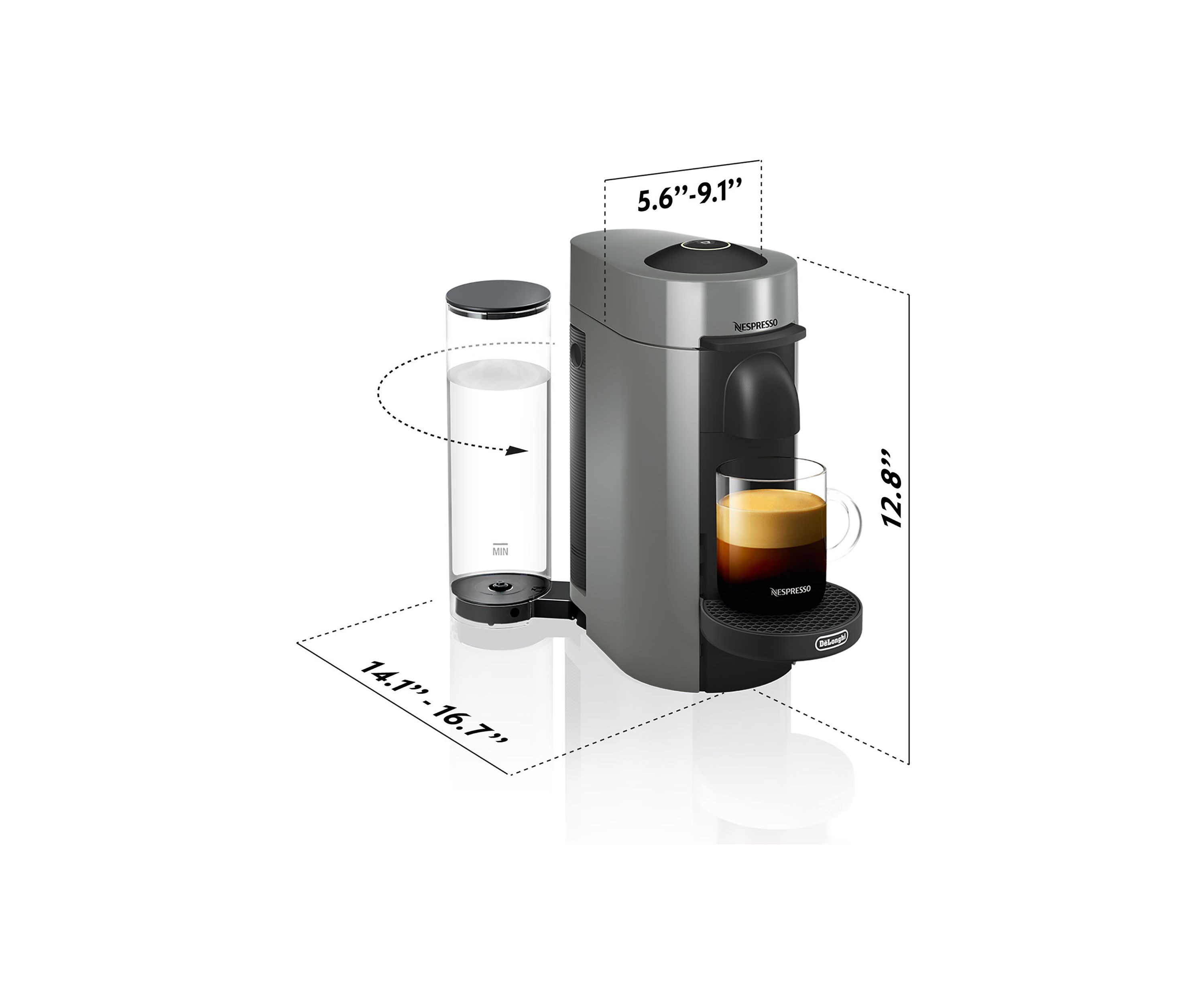VertuoPlus Coffee & Espresso Single Serve Machine