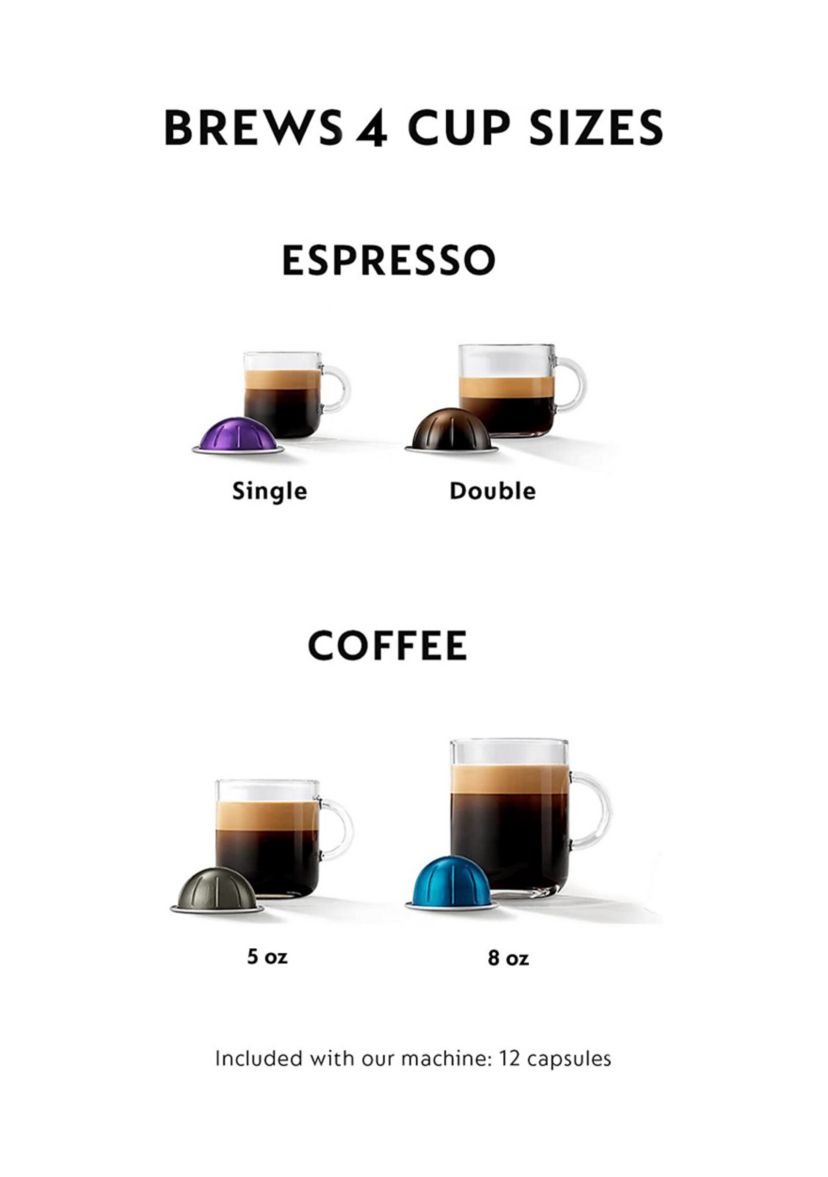 VertuoPlus Coffee & Espresso Single Serve Machine
