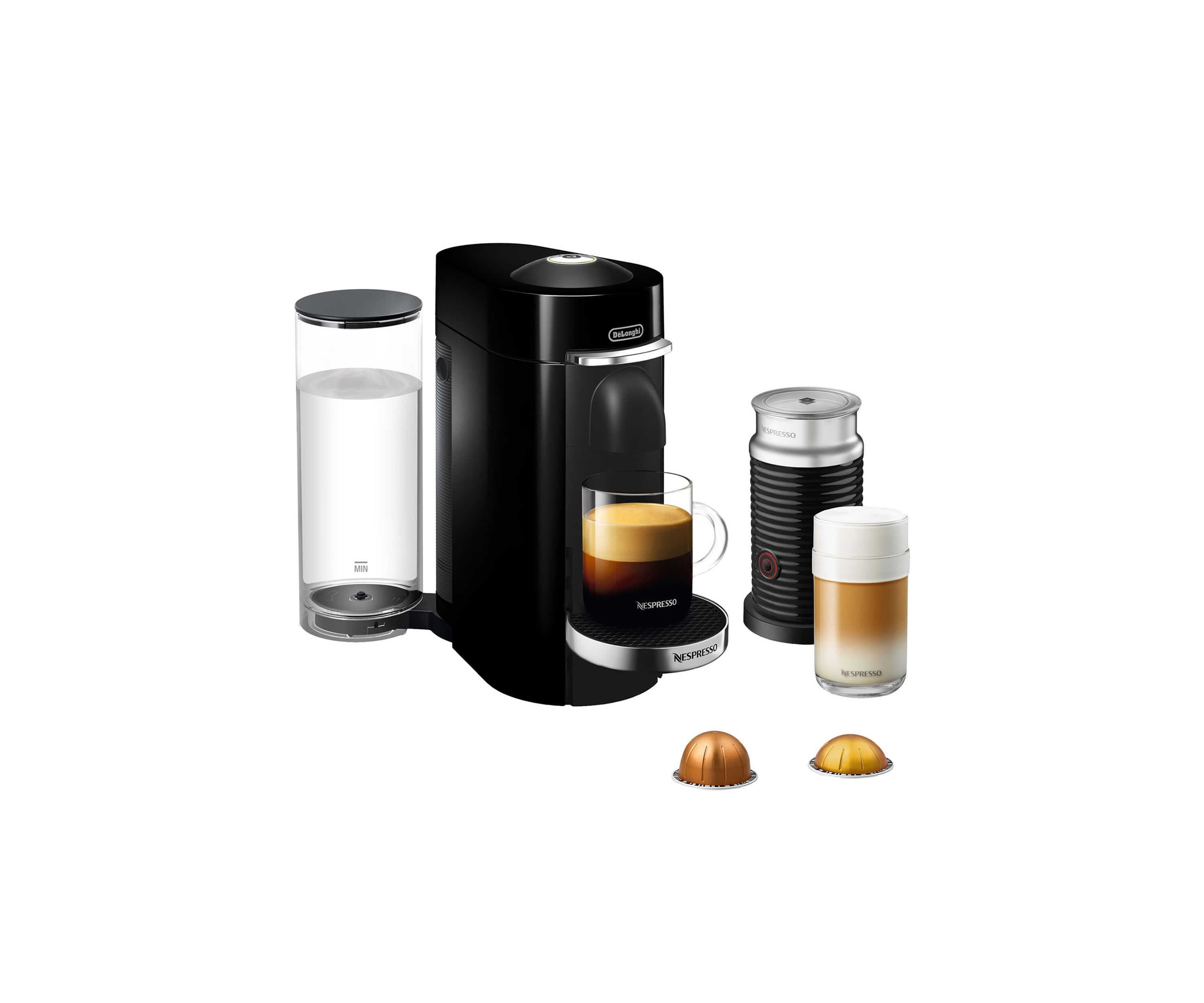 VertuoPlus Deluxe Coffee and Espresso Machine and Aeroccino Milk Frother