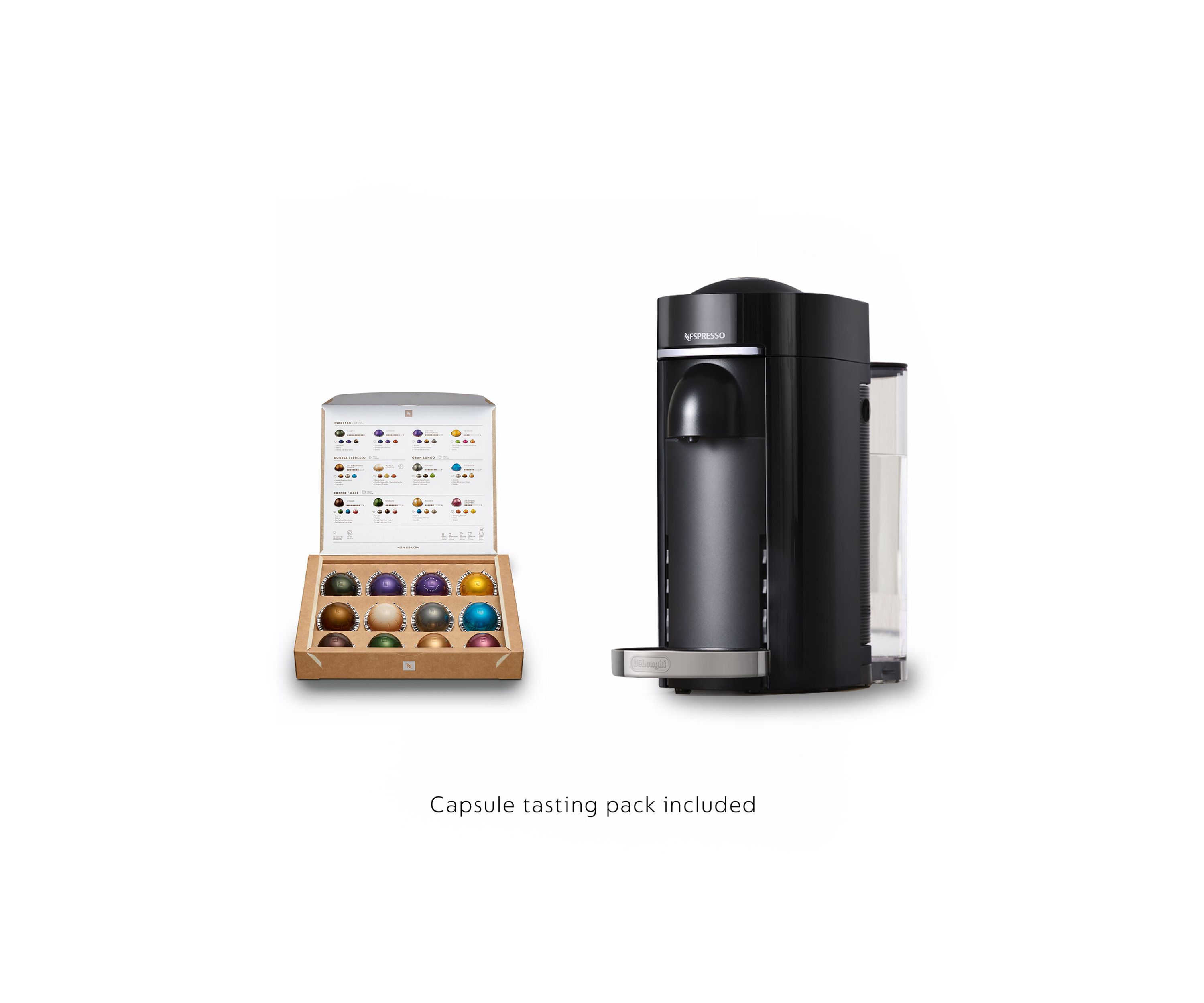 VertuoPlus Deluxe Coffee and Espresso Machine and Aeroccino Milk Frother