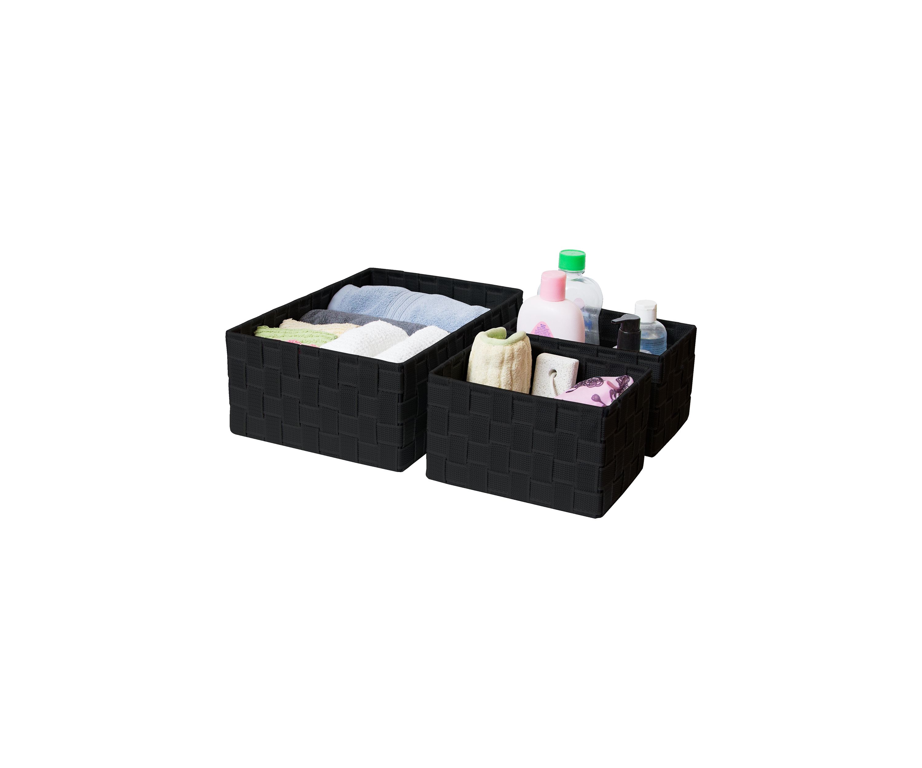 3 Strap Storage Baskets