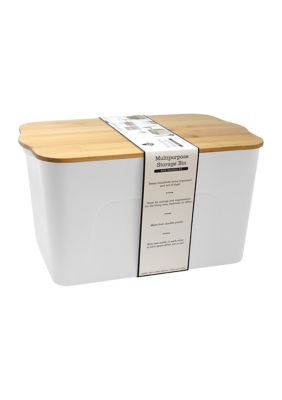  HERITAGE LIVING Storage Bin with Bamboo Lid