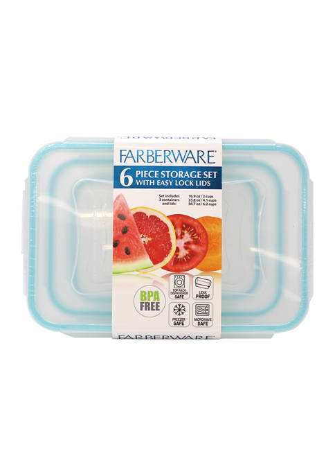 Farberware 6 Piece Nested Airtight Containers