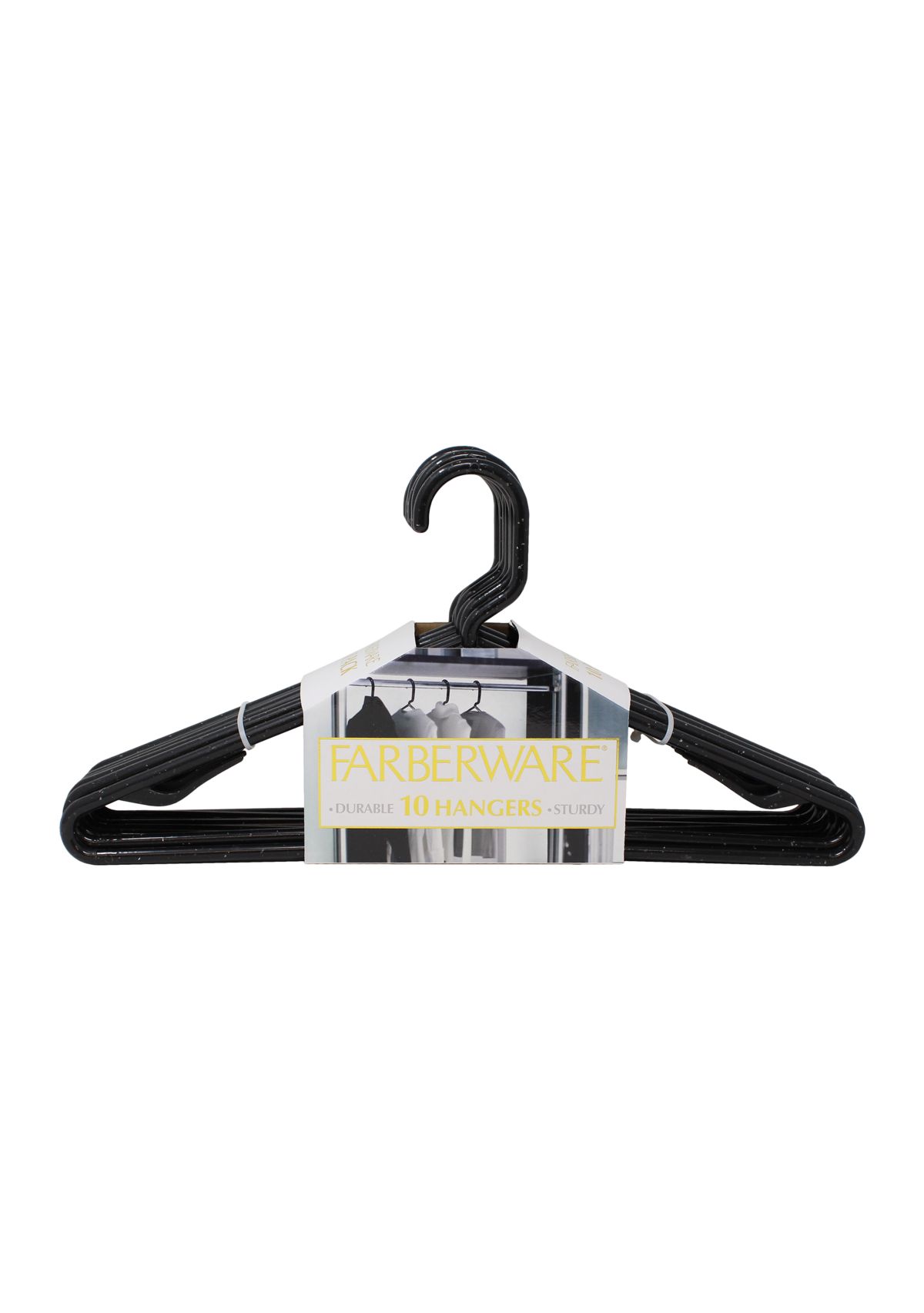 Set of 20  Granite look Hangers Black:No Size:BLACK