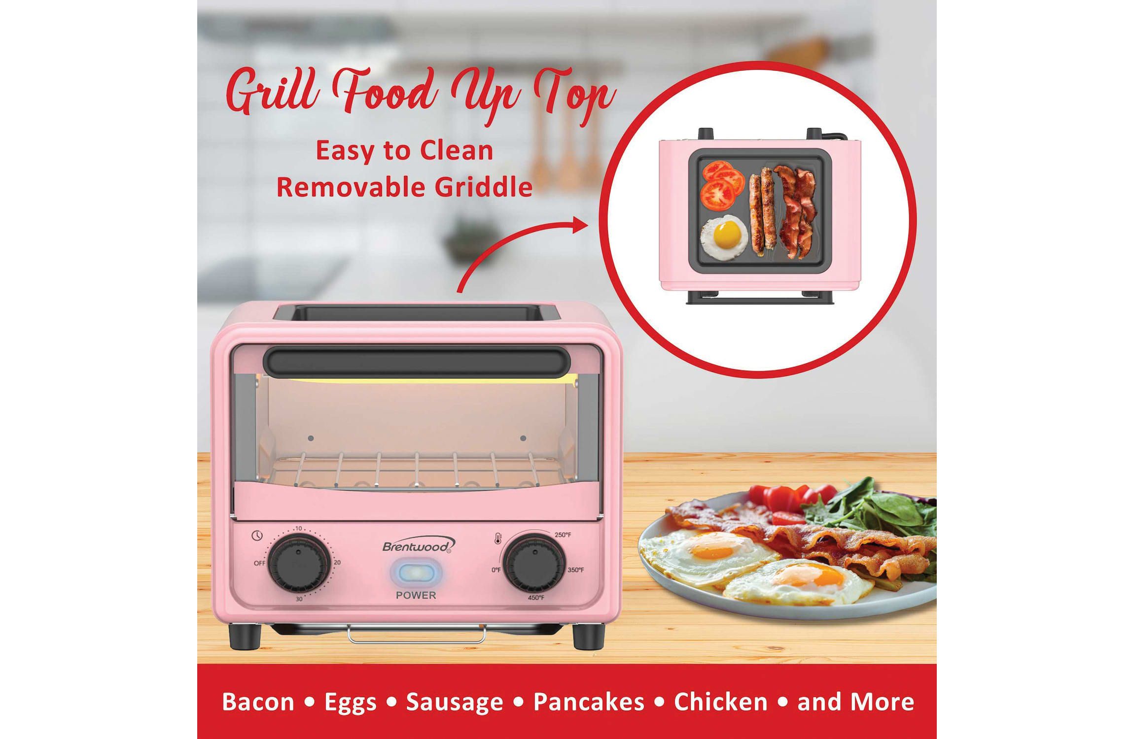 500-Watt Stainless Steel Mini Toaster Oven