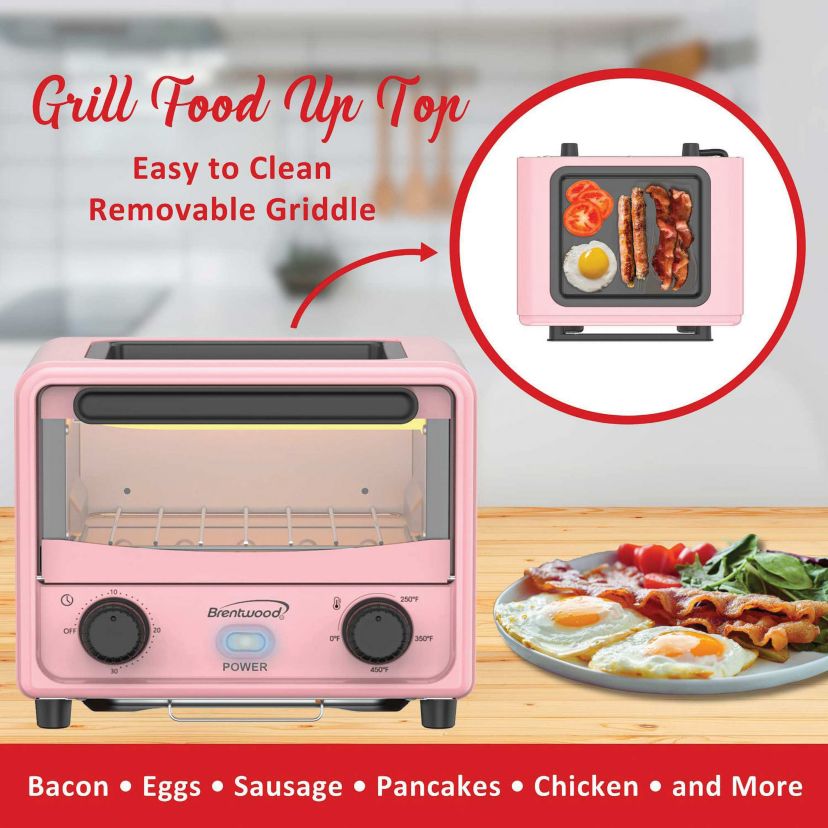500-Watt Stainless Steel Mini Toaster Oven