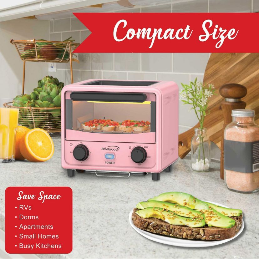 500-Watt Stainless Steel Mini Toaster Oven