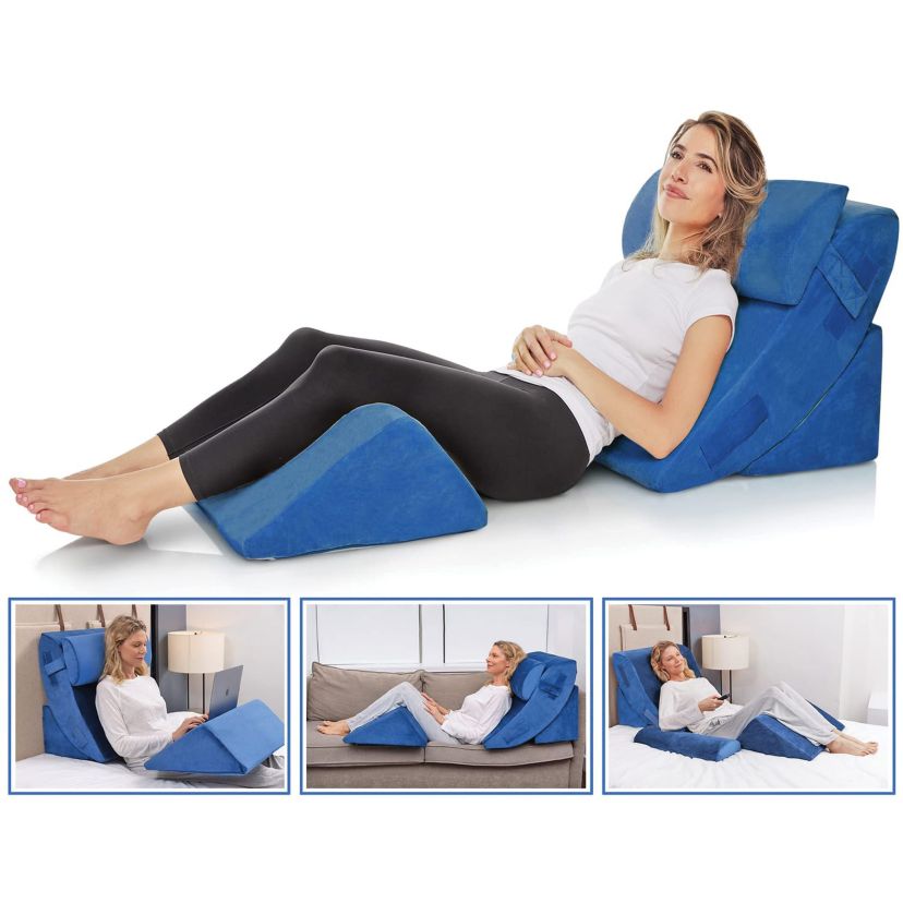 4-Piece Orthopedic Bed Wedge Pillows Set