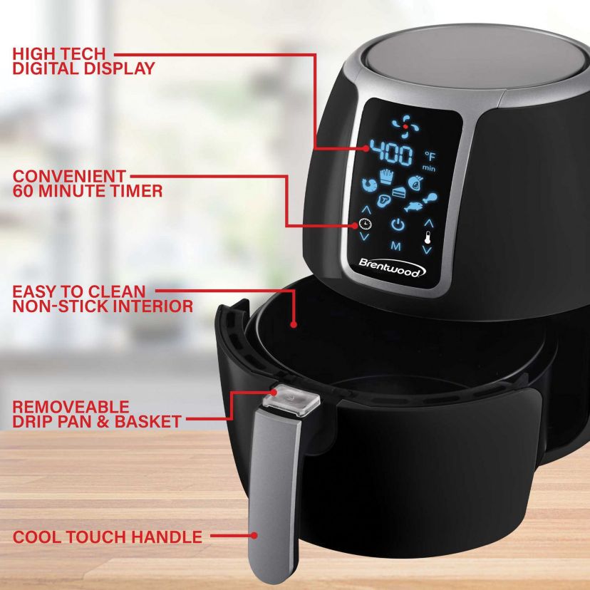 4-Qt. 1,400-Watt Electric Digital Air Fryer