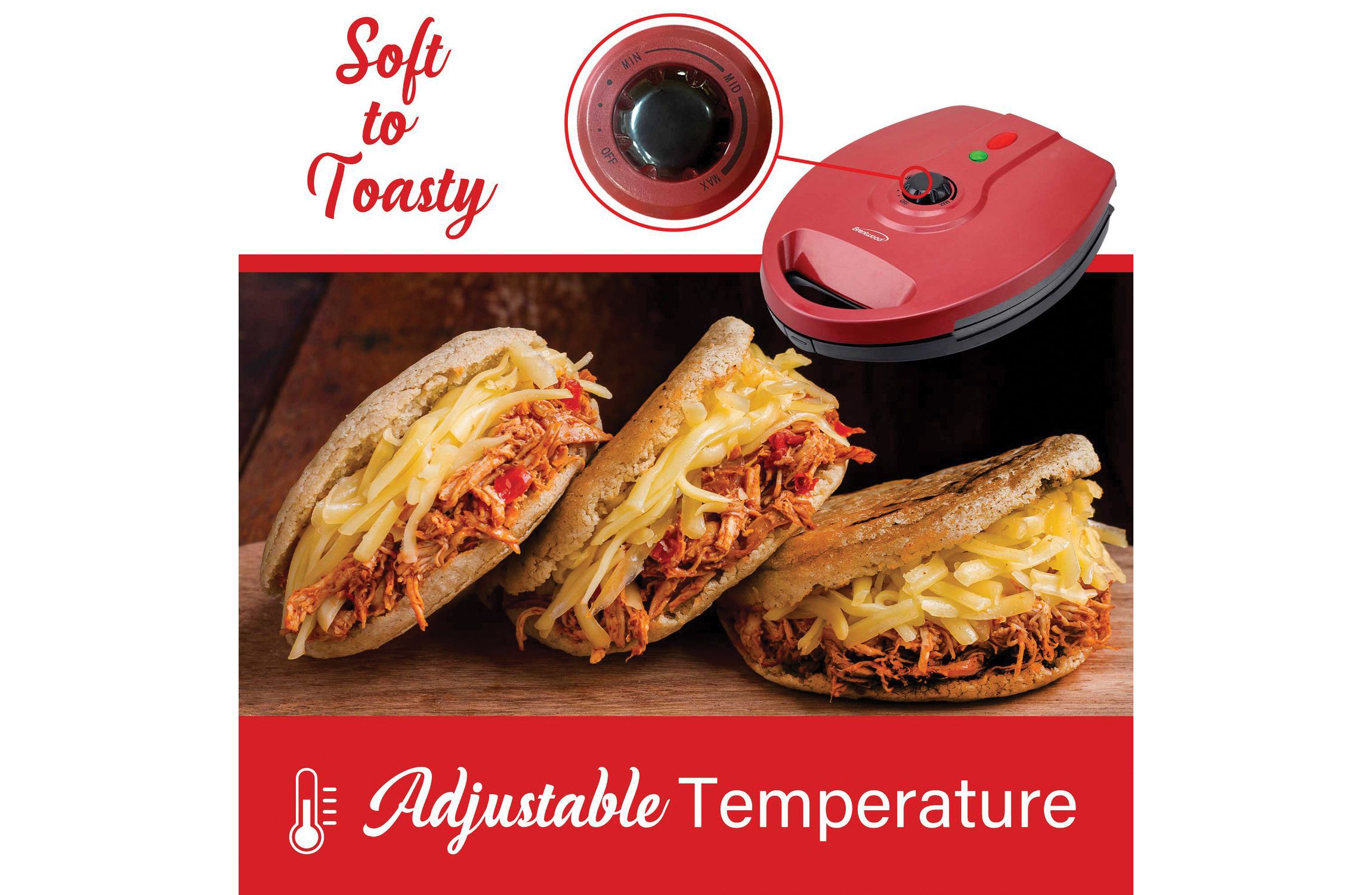 1,200-Watt 5-Piece Nonstick Arepa Maker