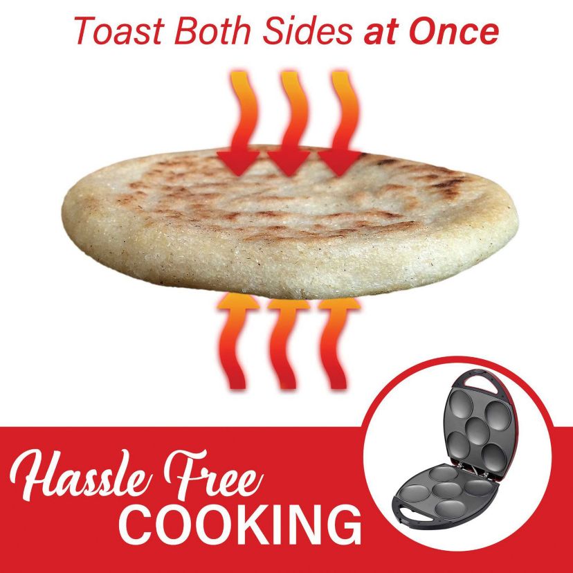 1,200-Watt 5-Piece Nonstick Arepa Maker