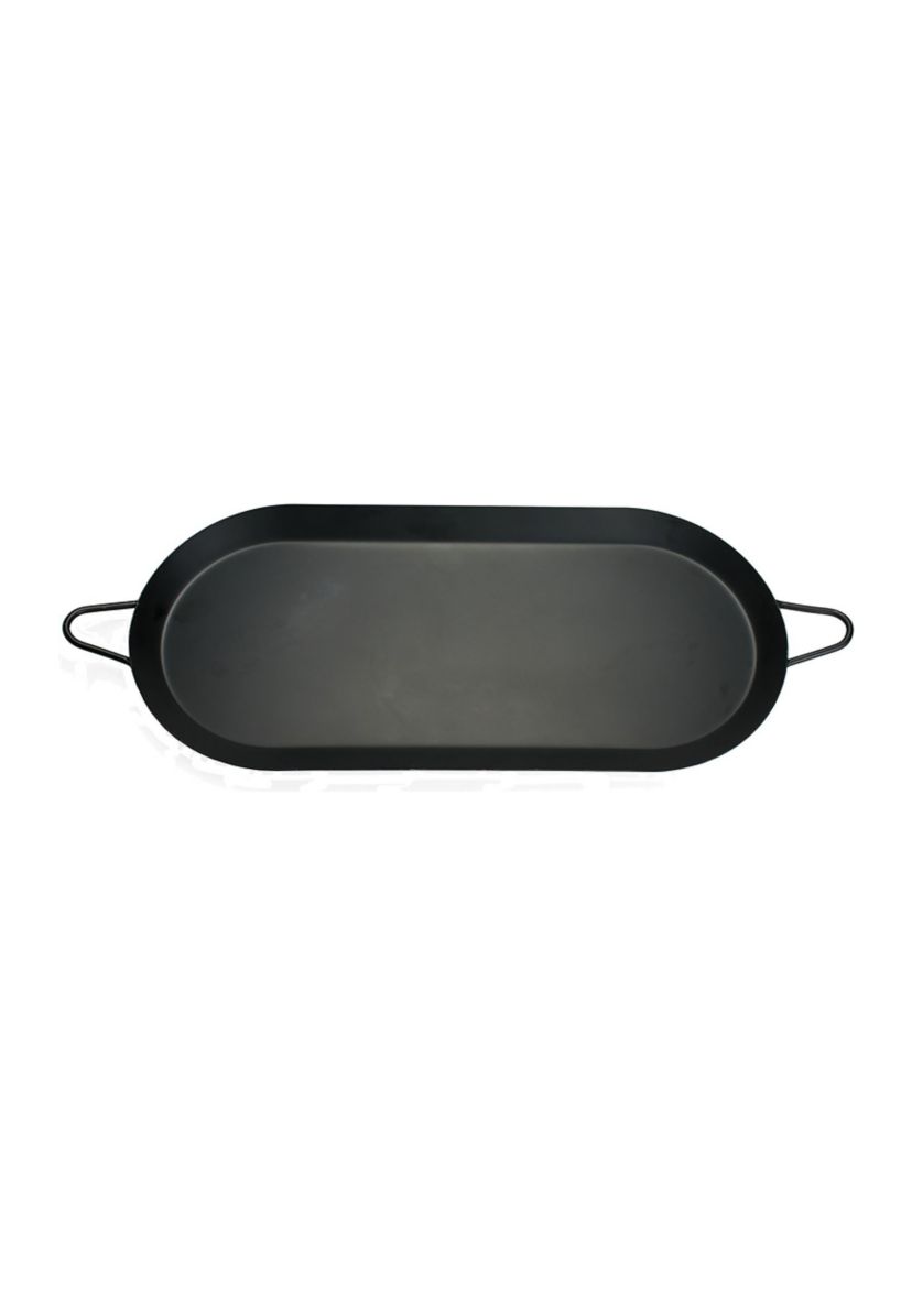 Carbon Steel Nonstick Comal Griddle (18 Inch x 8.5 Inch, Double Burner)