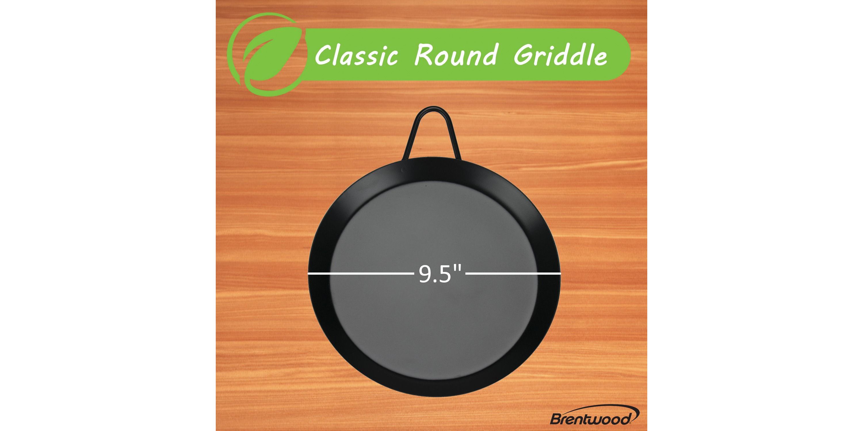Carbon Steel Nonstick Comal Griddle (9.5 Inch, Single Burner)