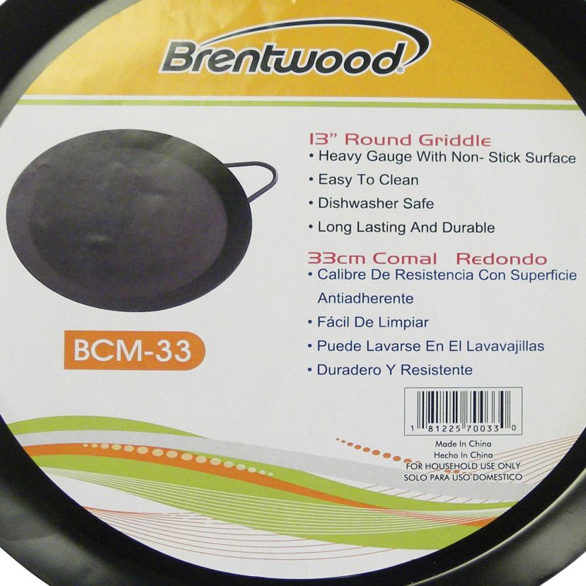 Carbon Steel Nonstick Round Comal Griddle (13-In.)