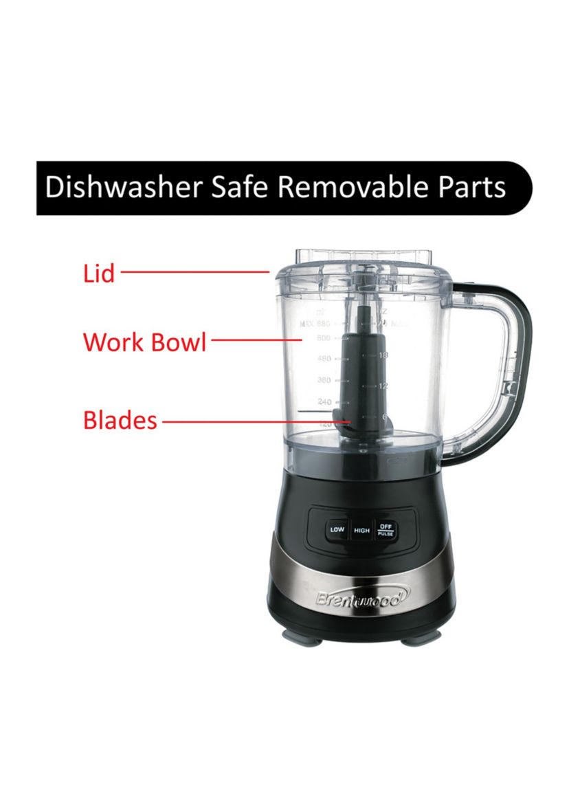  3-Cup Food Processor (Black) 