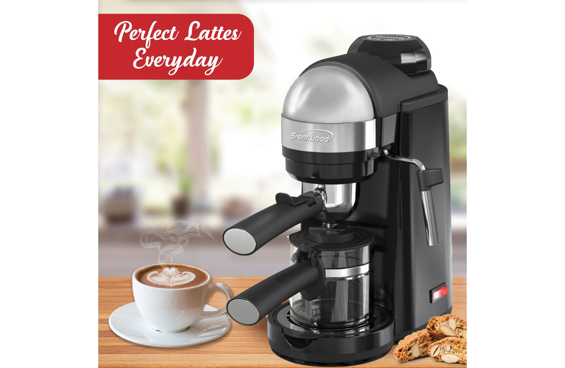 20-Ounce 800-Watt Espresso and Cappuccino Maker