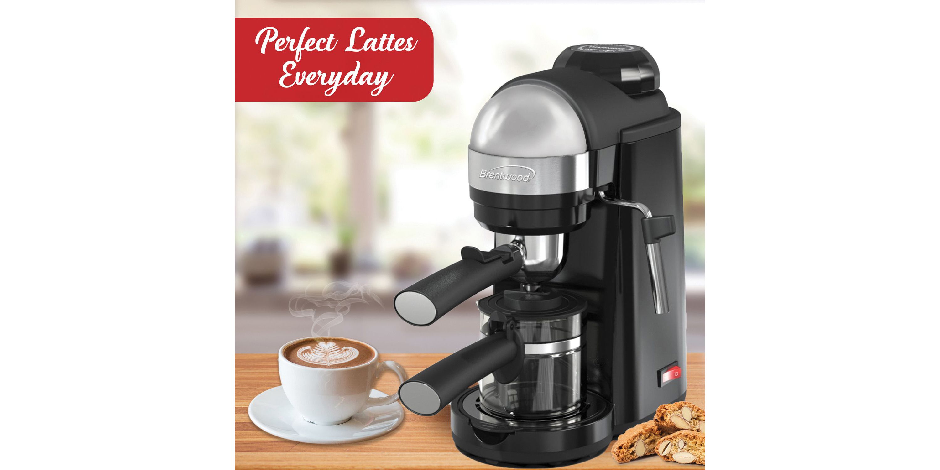 20-Ounce 800-Watt Espresso and Cappuccino Maker