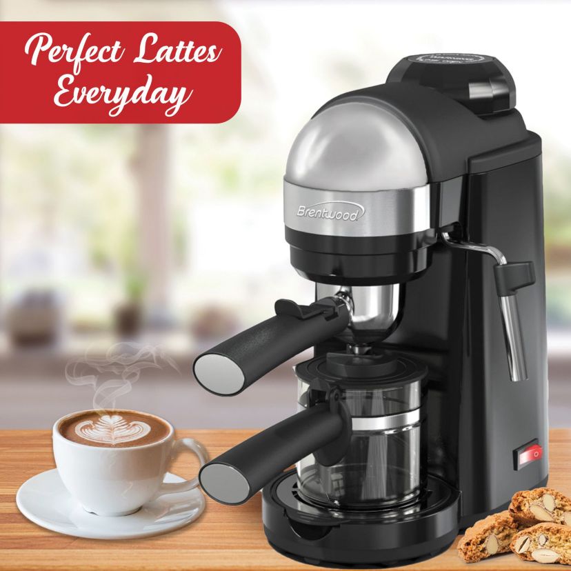 20-Ounce 800-Watt Espresso and Cappuccino Maker