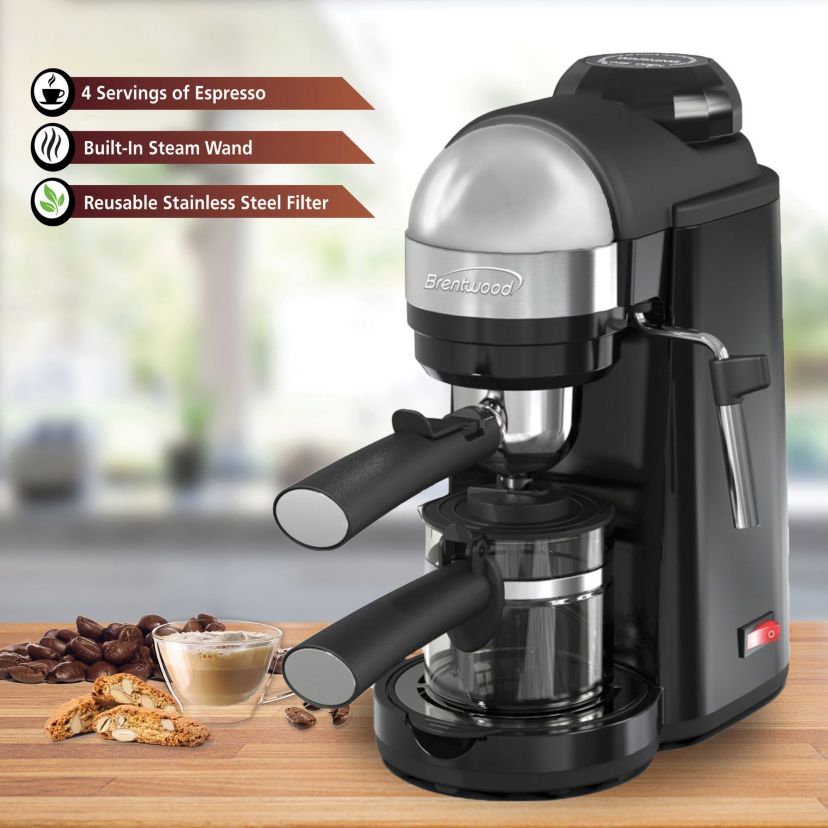 20-Ounce 800-Watt Espresso and Cappuccino Maker