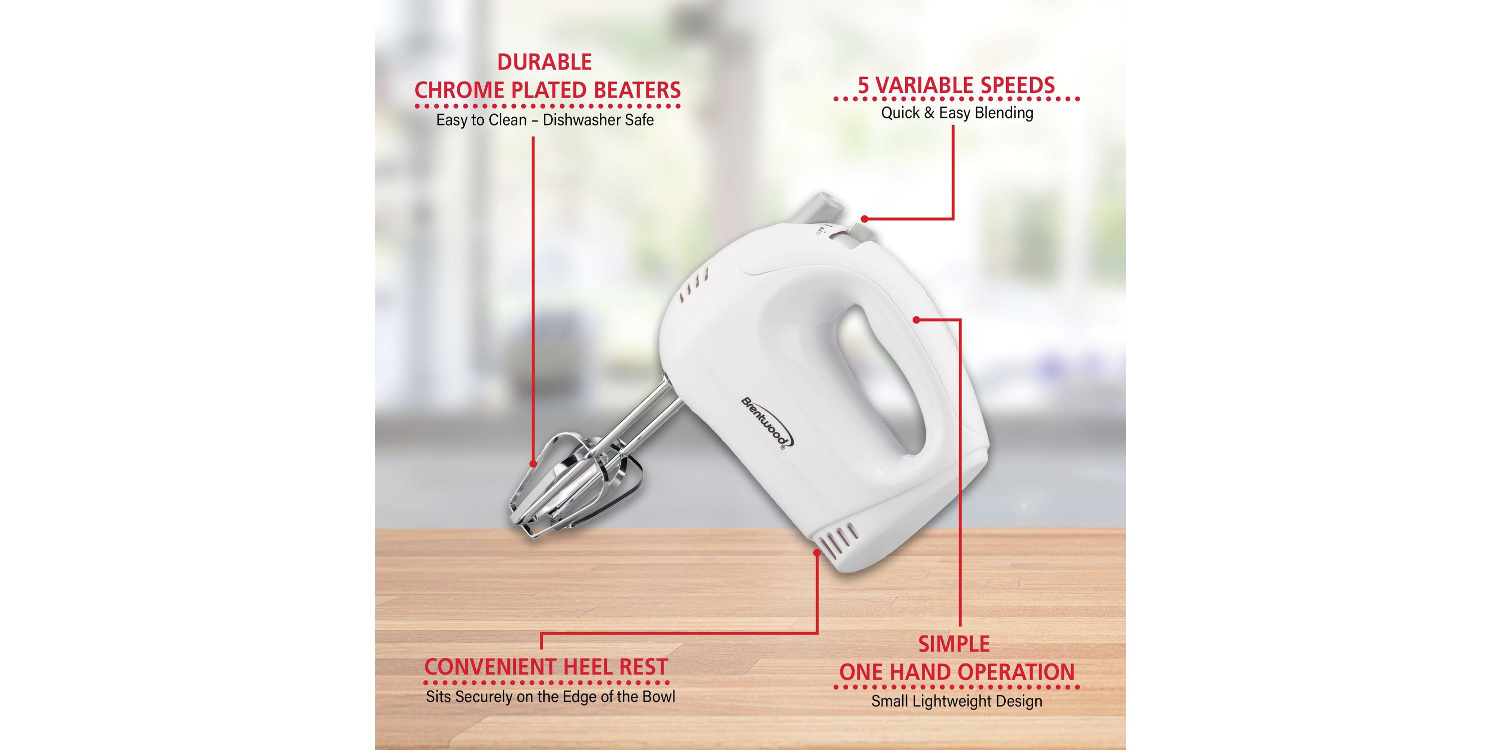 150-Watt 5-Speed Hand Mixer