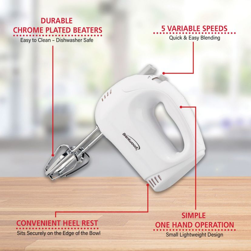 150-Watt 5-Speed Hand Mixer